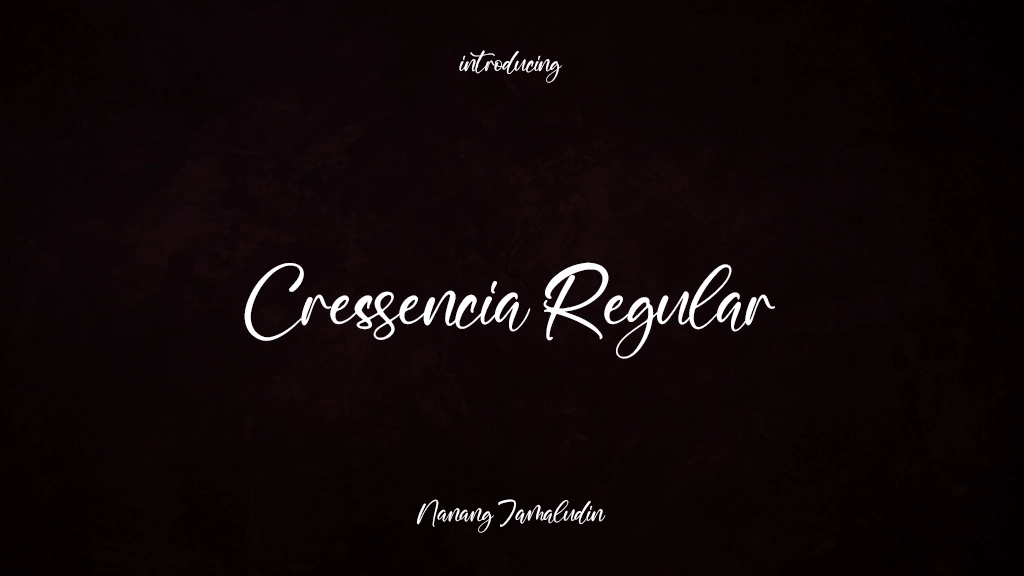 Cressencia Regular Font Sample Images  1