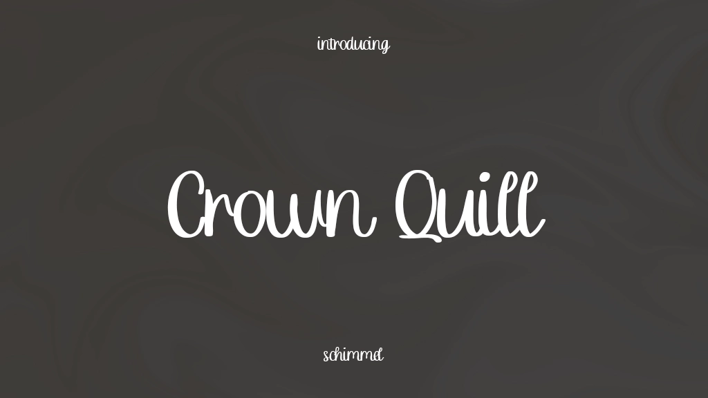 Crown Quill Images d’exemples de polices  1