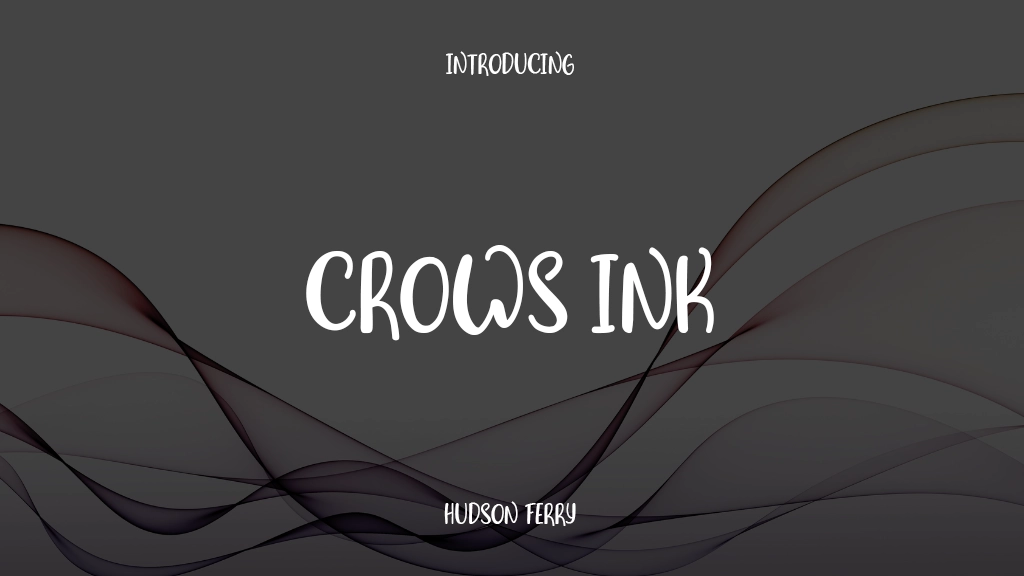 Crows Ink Images d’exemples de polices  1