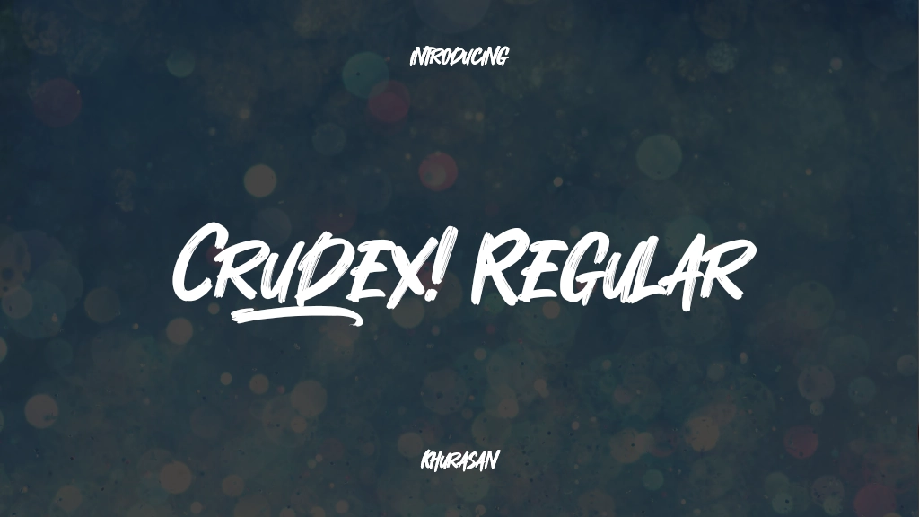 Crudex Regular Font Sample Images  1