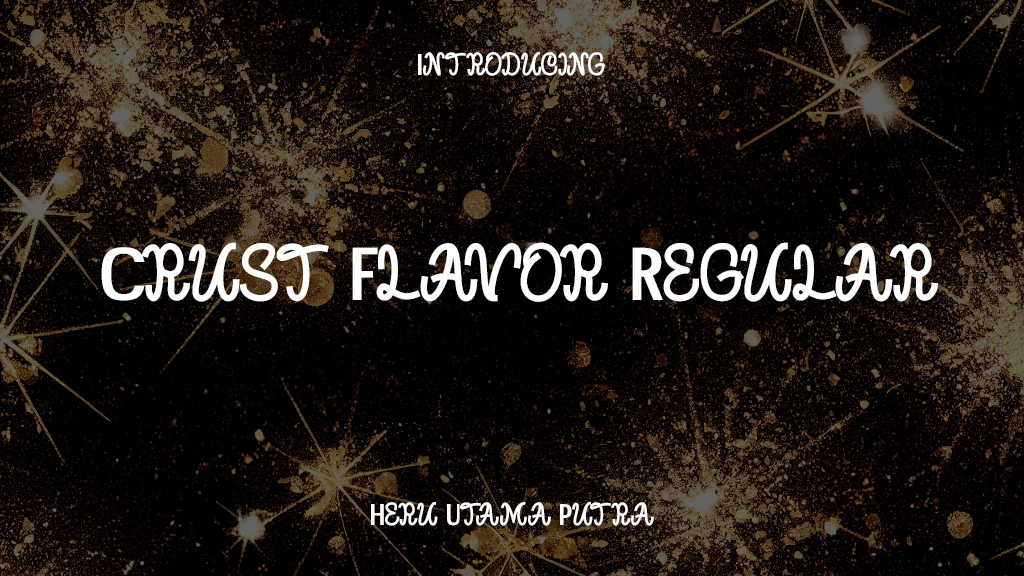 Crust Flavor Regular Font Sample Images  1