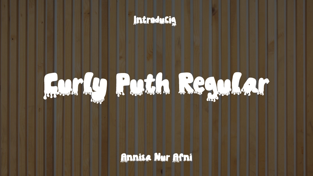 Curly Puth Regular Font Sample Images  1