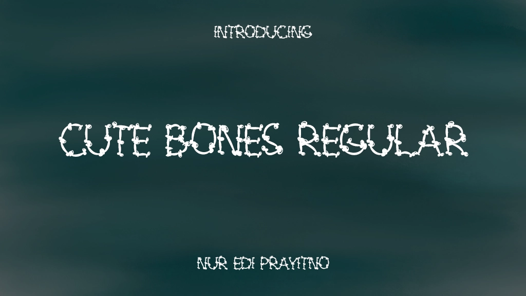 Cute Bones Regular Font Sample Images  1