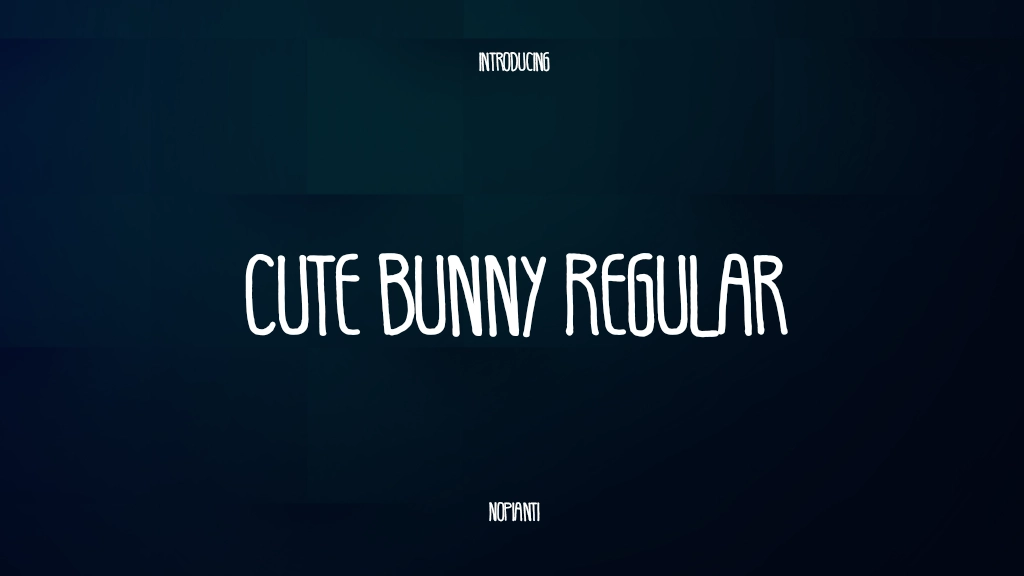 Cute Bunny Regular Font Sample Images  1