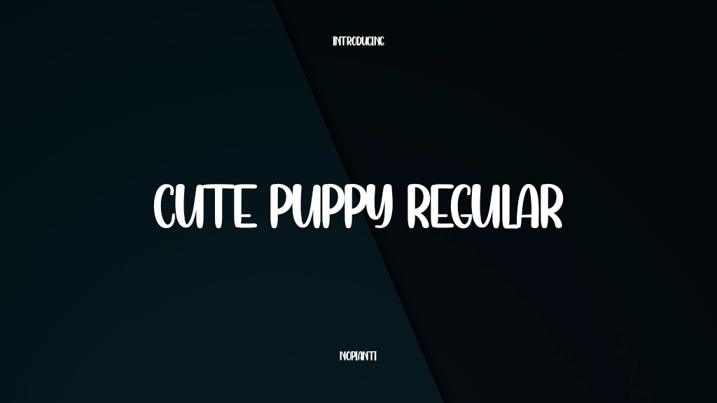 Cute Puppy Regular Font Sample Images  1