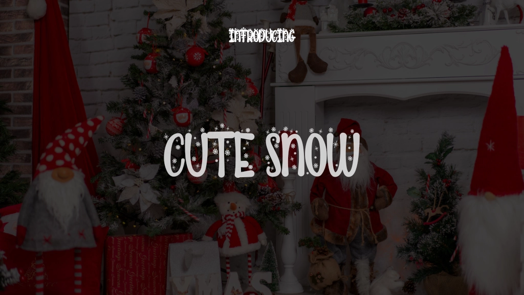 Cute Snow Font Sample Images  1