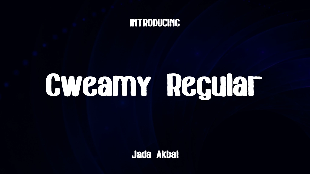 Cweamy Regular Font Sample Images  1