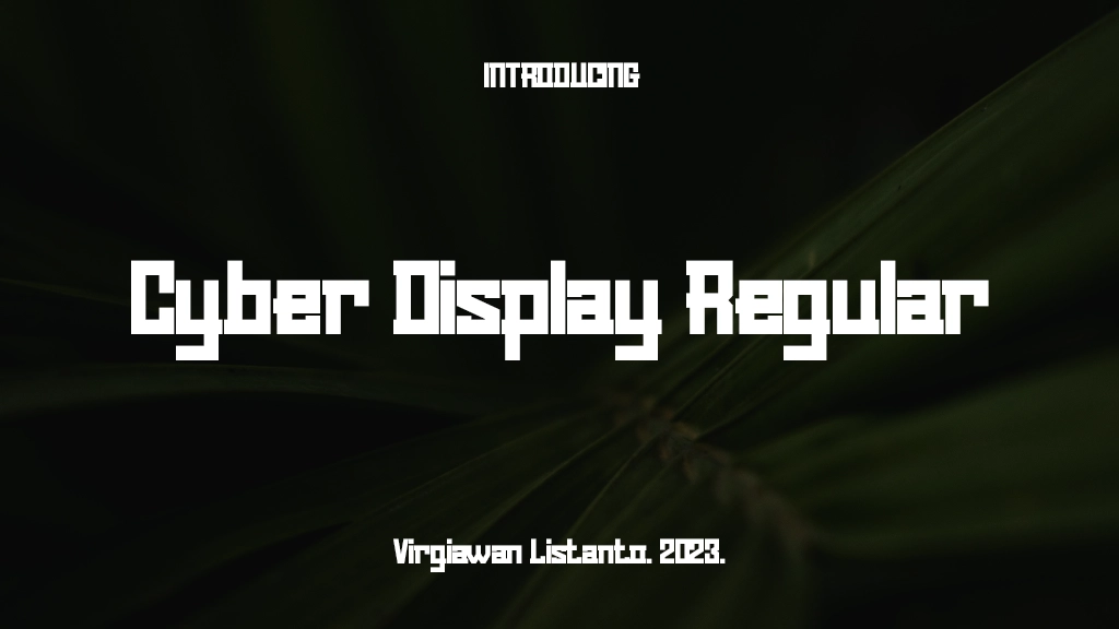 Cyber Display Regular Font Sample Images  1