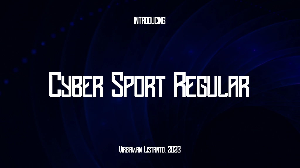 Cyber Sport Regular Font Sample Images  1