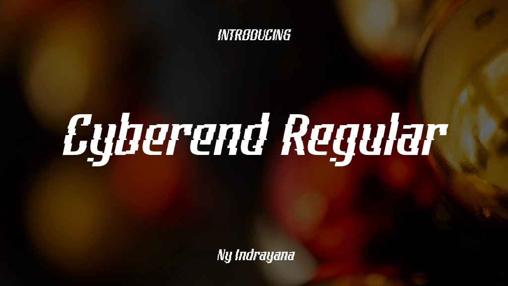 Cyberend Regular Font Sample Images  1