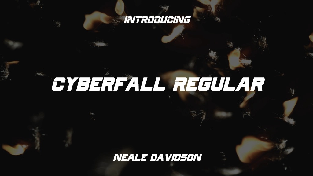 Cyberfall Regular Font Sample Images  1