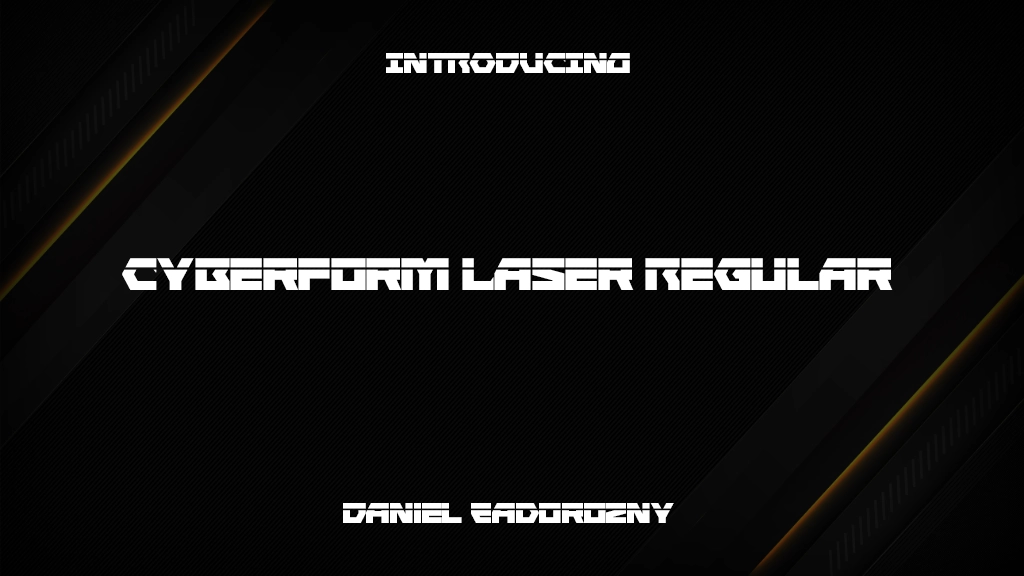 Cyberform Laser Regular Immagini di esempio dei caratteri  1