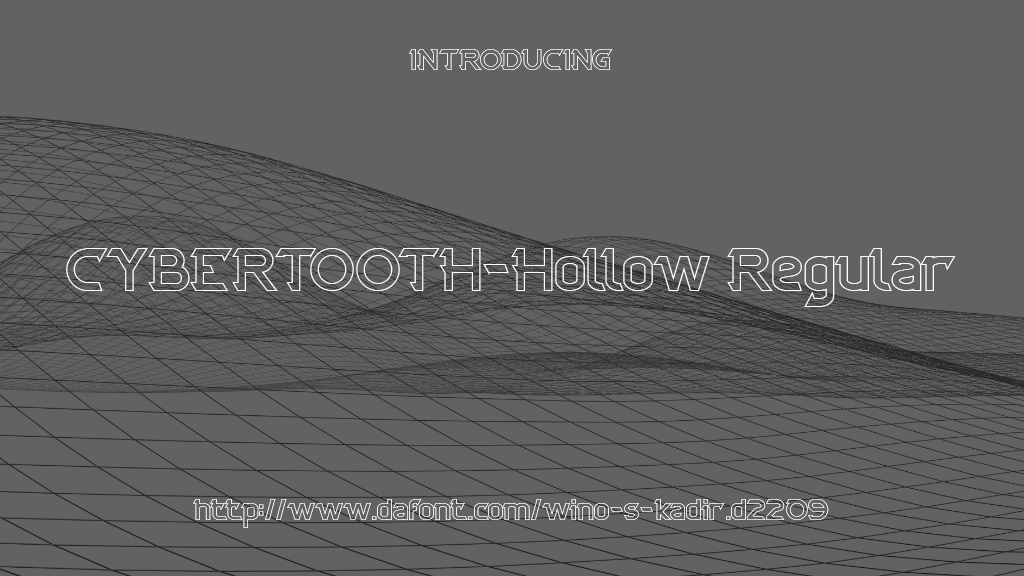 CYBERTOOTH-Hollow Regular Font Sample Images  1