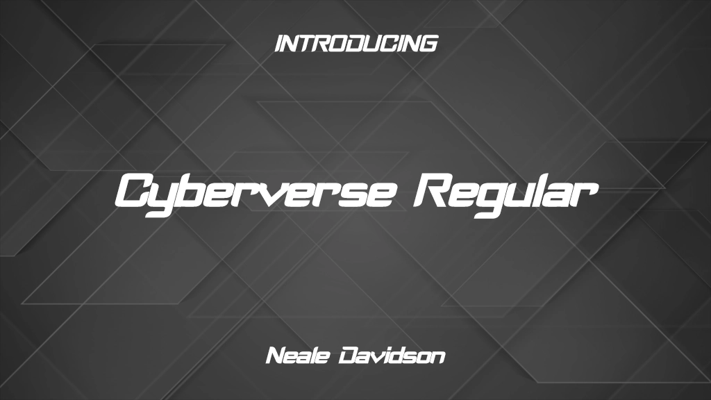 Cyberverse Regular Font Sample Images  1