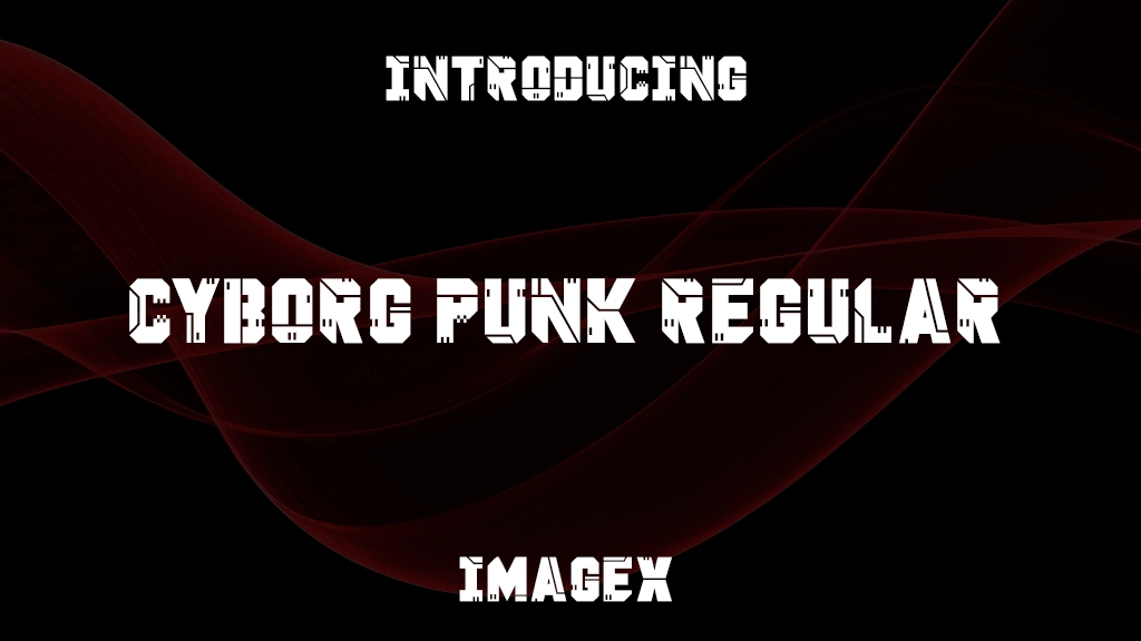 Cyborg Punk Regular Font Sample Images  1