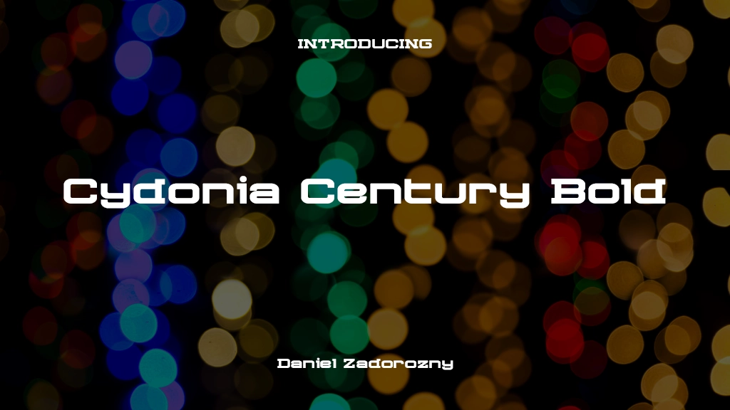 Cydonia Century Bold Bold 글꼴 샘플 이미지  1