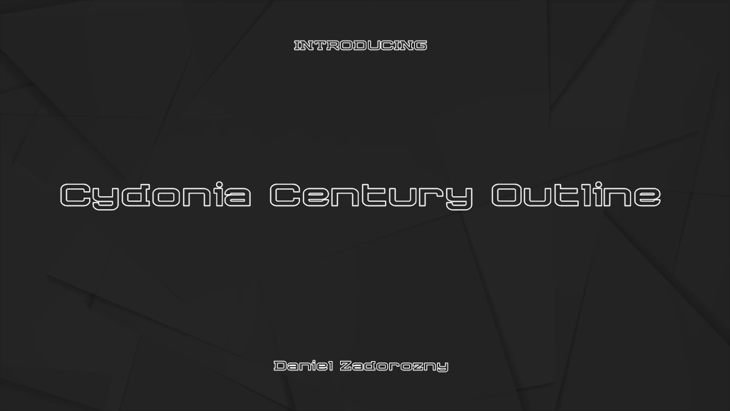 Cydonia Century Outline Outline フォントサンプル画像  1