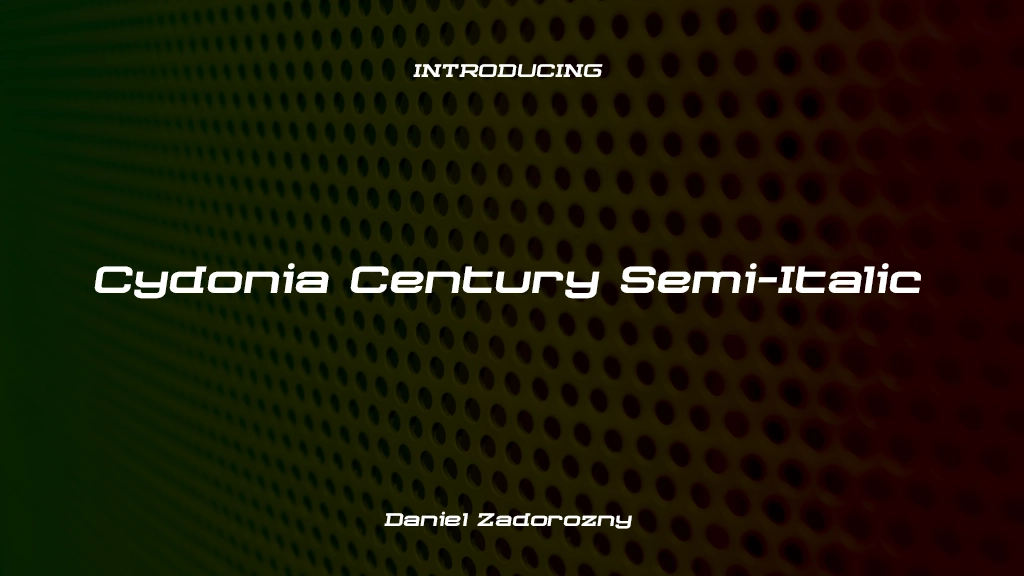 Cydonia Century Semi-Italic Semi-Italic Font Sample Images  1