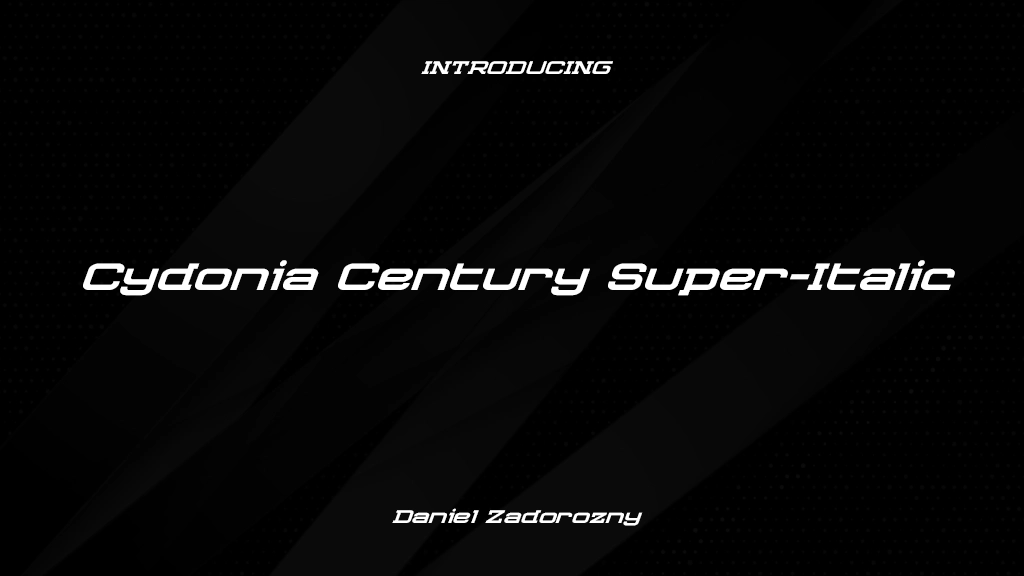 Cydonia Century Super-Italic Italic Font Sample Images  1