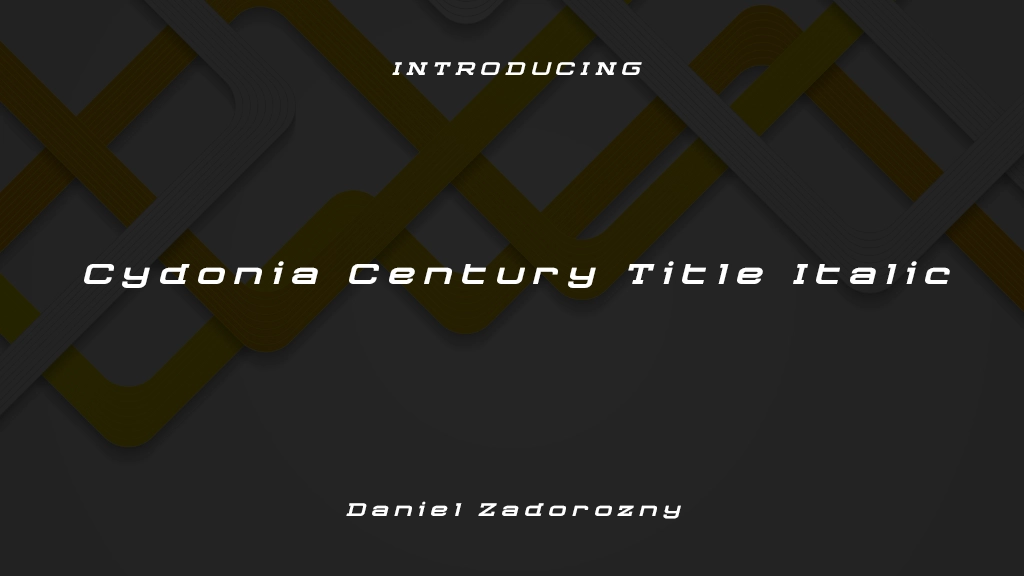 Cydonia Century Title Italic Italic Font Sample Images  1