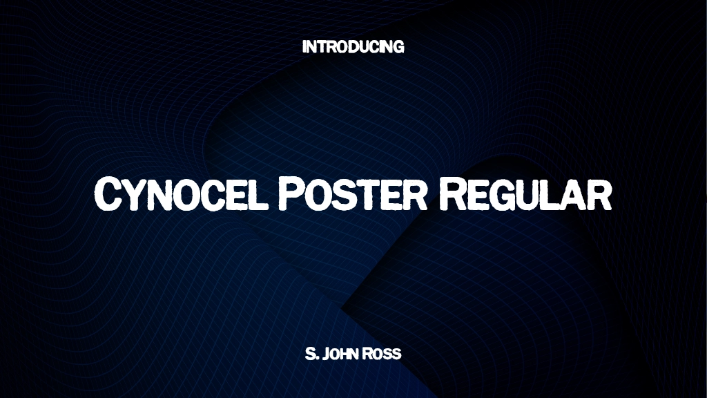 Cynocel Poster Regular Font Sample Images  1