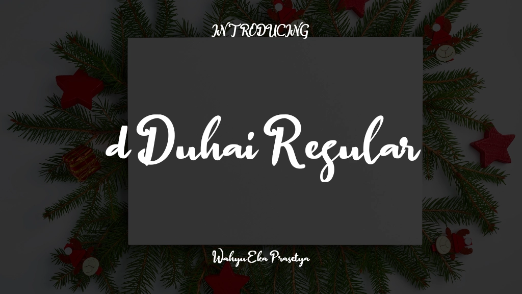 d Duhai Regular Font Sample Images  1