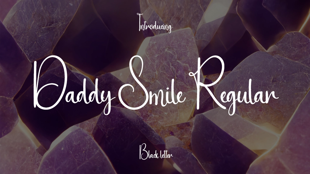 Daddy Smile Regular Font Sample Image 1