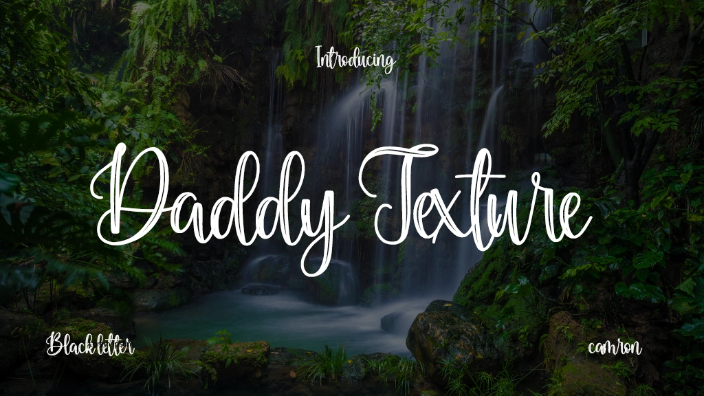 Daddy Texture Font Sample Image 1