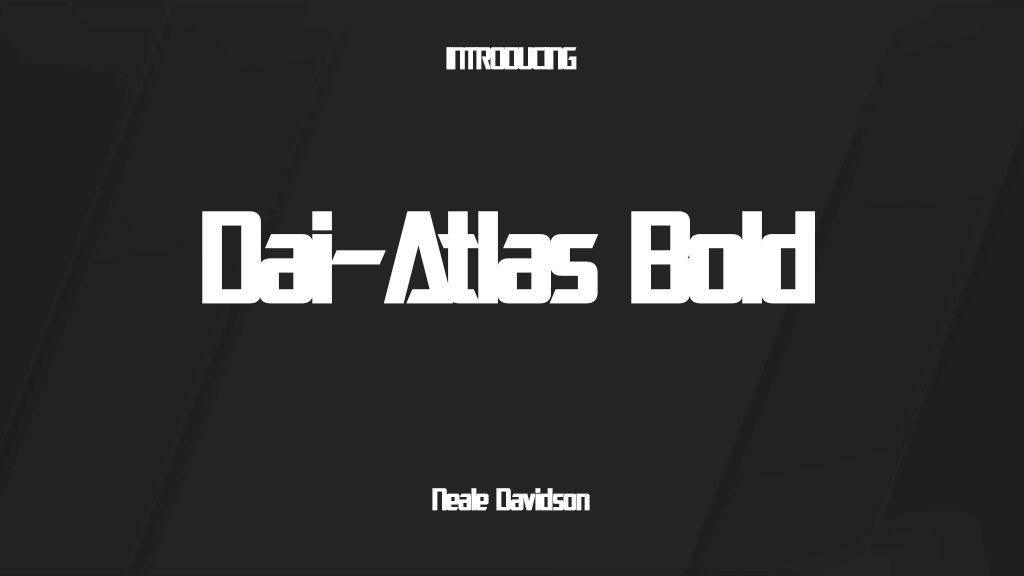 Dai-Atlas Bold Font Sample Images  1