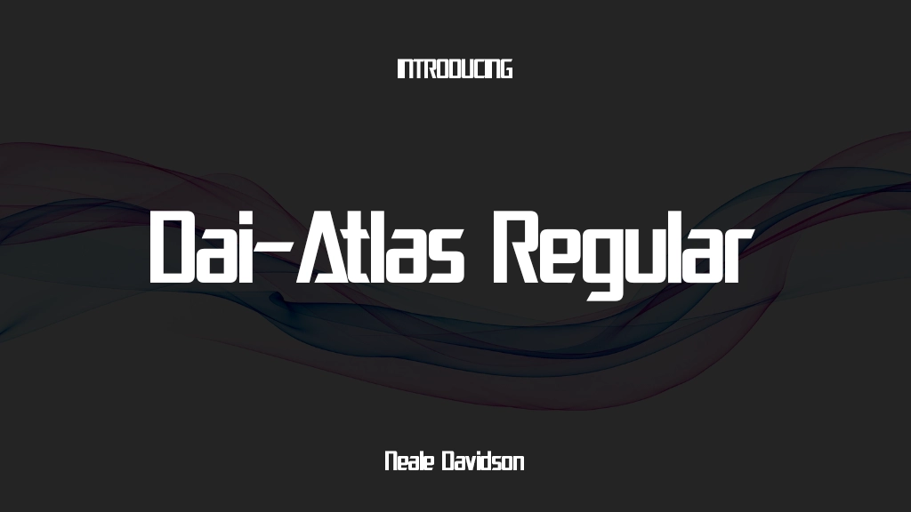 Dai-Atlas Regular Font Sample Images  1