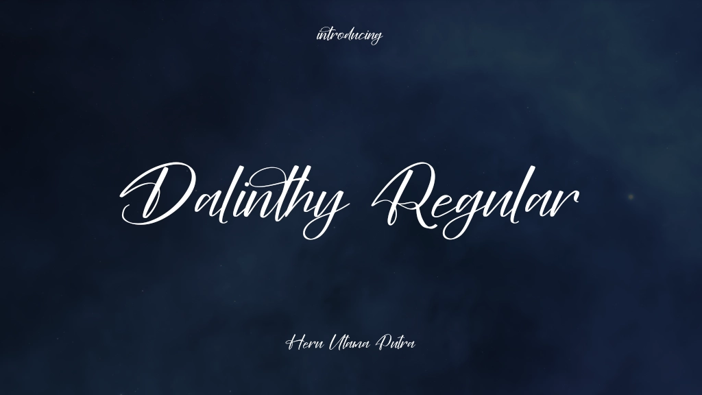 Dalinthy Regular Font Sample Images  1