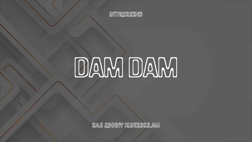 DAM DAM Font Sample Images  1