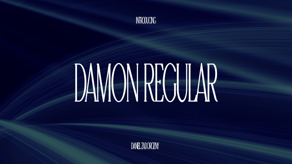 Damon Regular Font Sample Images  1