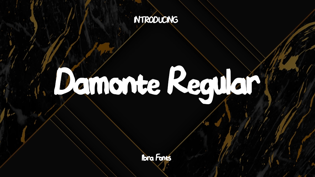 Damonte Regular Font Sample Images  1