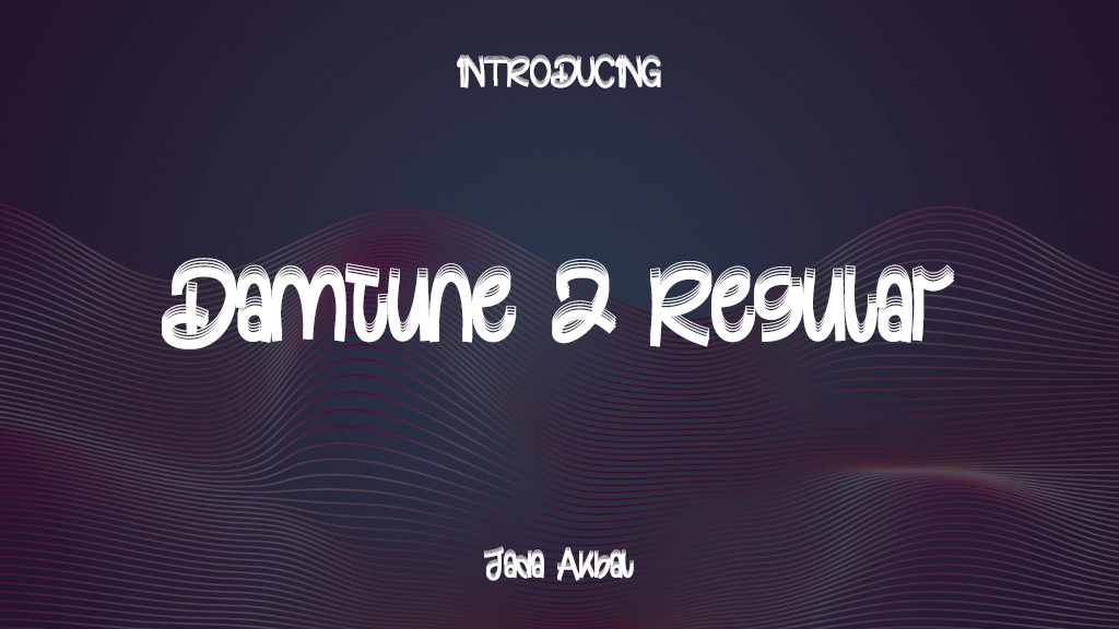 Damtune 2 Regular Font Sample Images  1