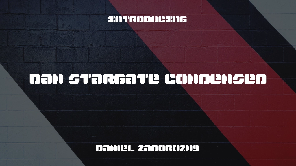 Dan Stargate Condensed Font Sample Images  1