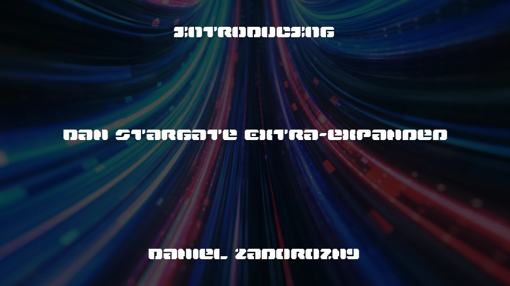 Dan Stargate Extra-expanded Font Sample Images  1