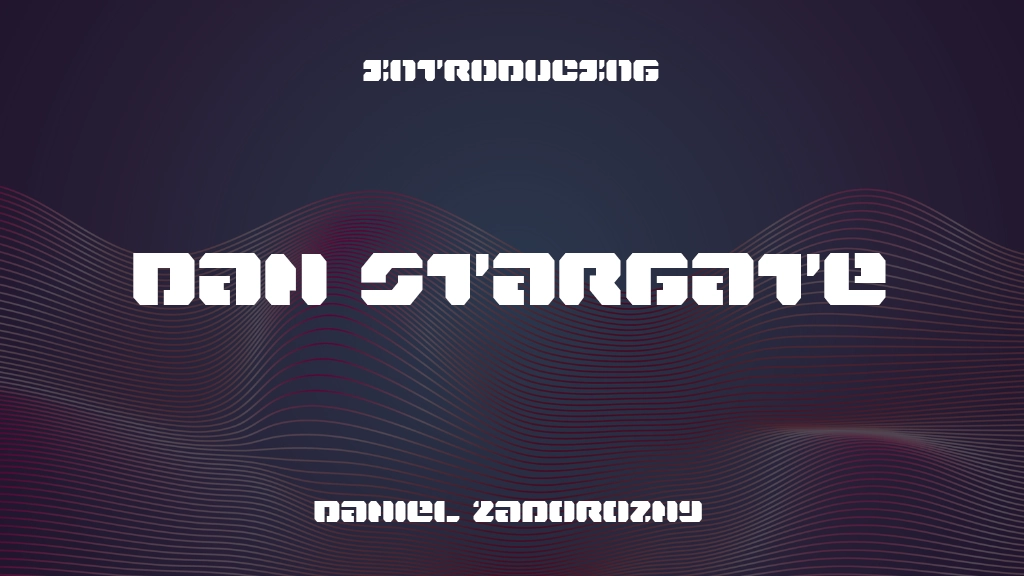 Dan Stargate Font Sample Images  1