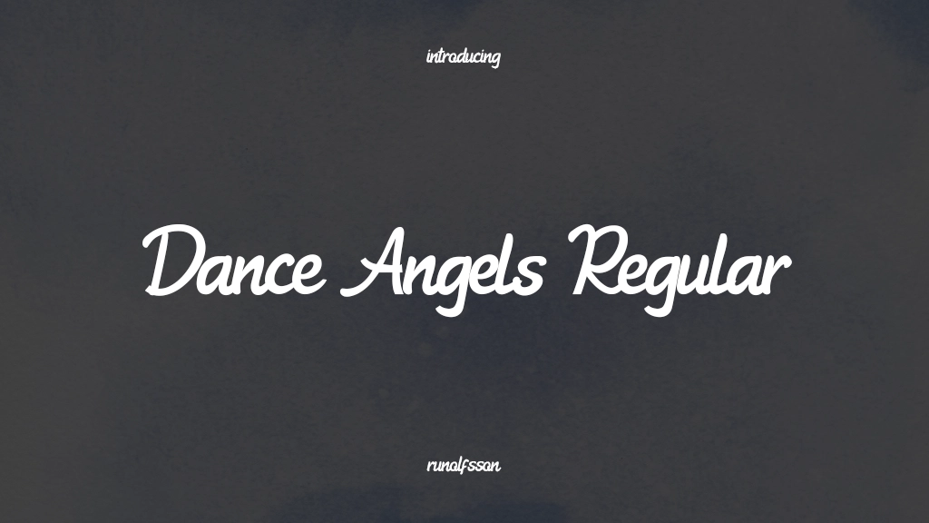 Dance Angels Regular Beispielbilder für Schriftarten  1