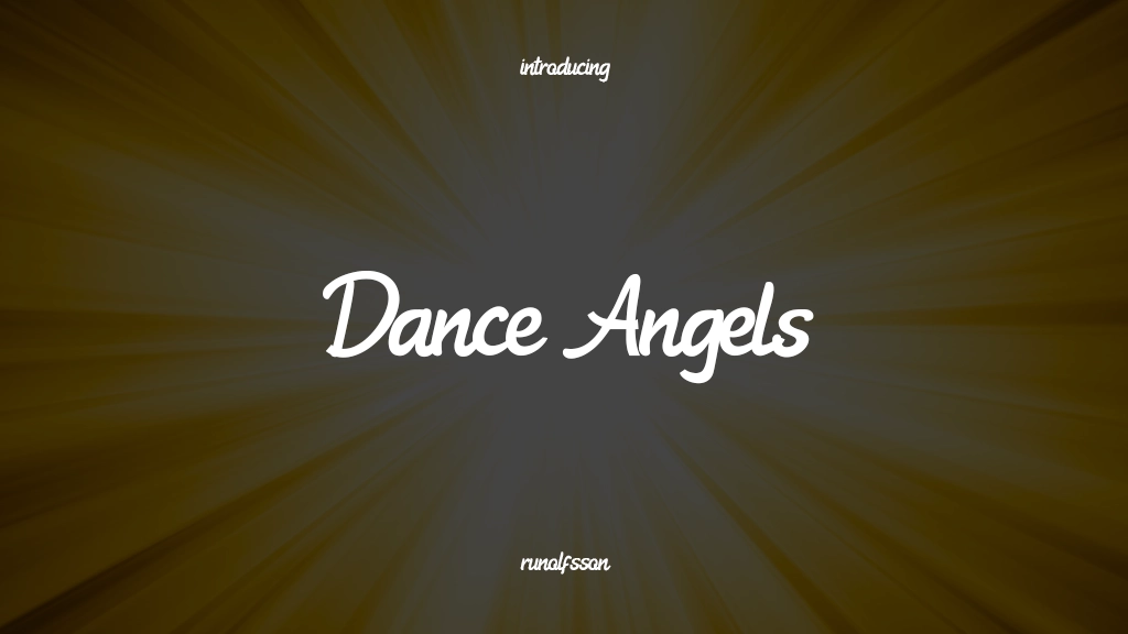 Dance Angels Font Sample Images  1