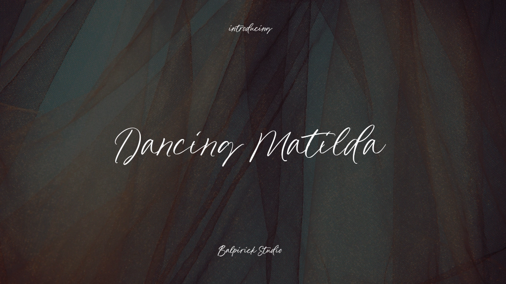 Dancing Matilda 字体样本图像  1