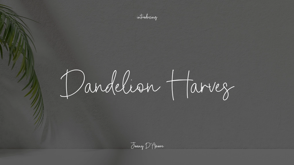 Dandelion Harvest Font Sample Images  1