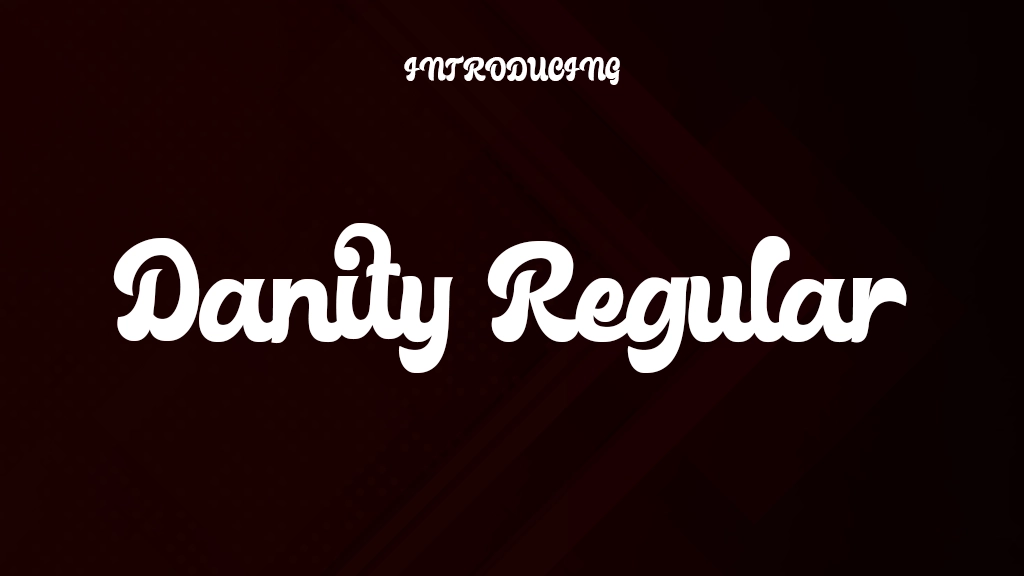 Danity Regular Font Sample Images  1