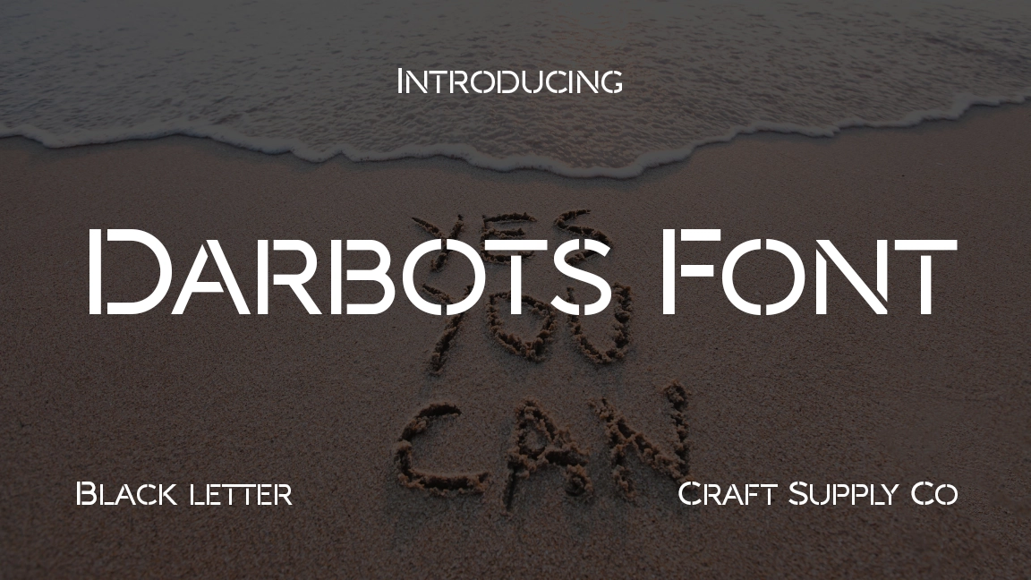 Darbots Regular Font Sample Image 1