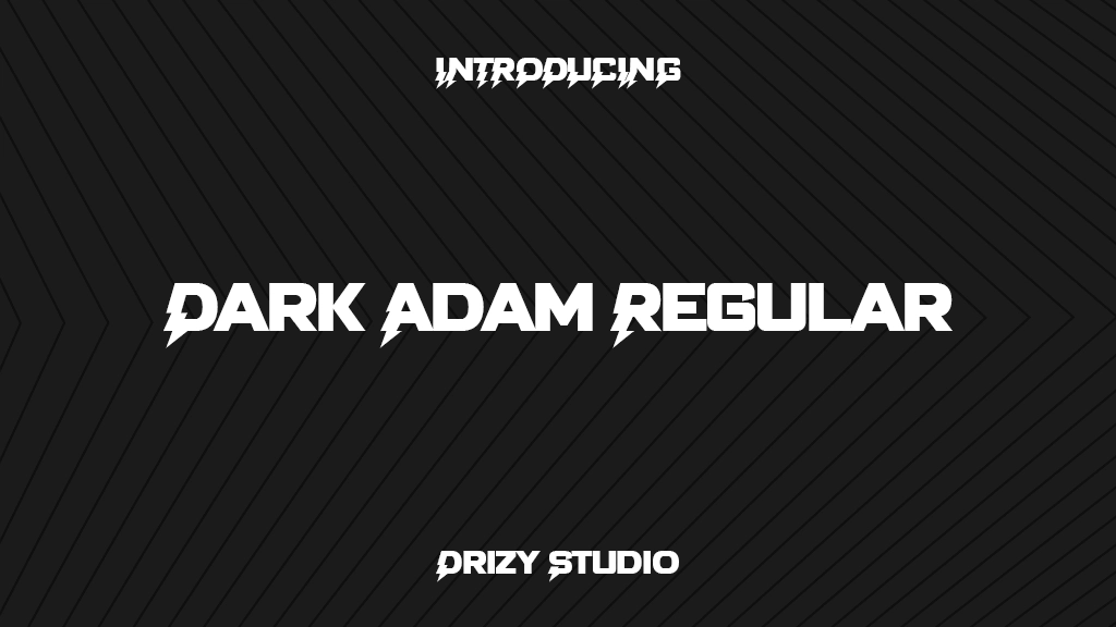 Dark Adam Regular Font Sample Images  1