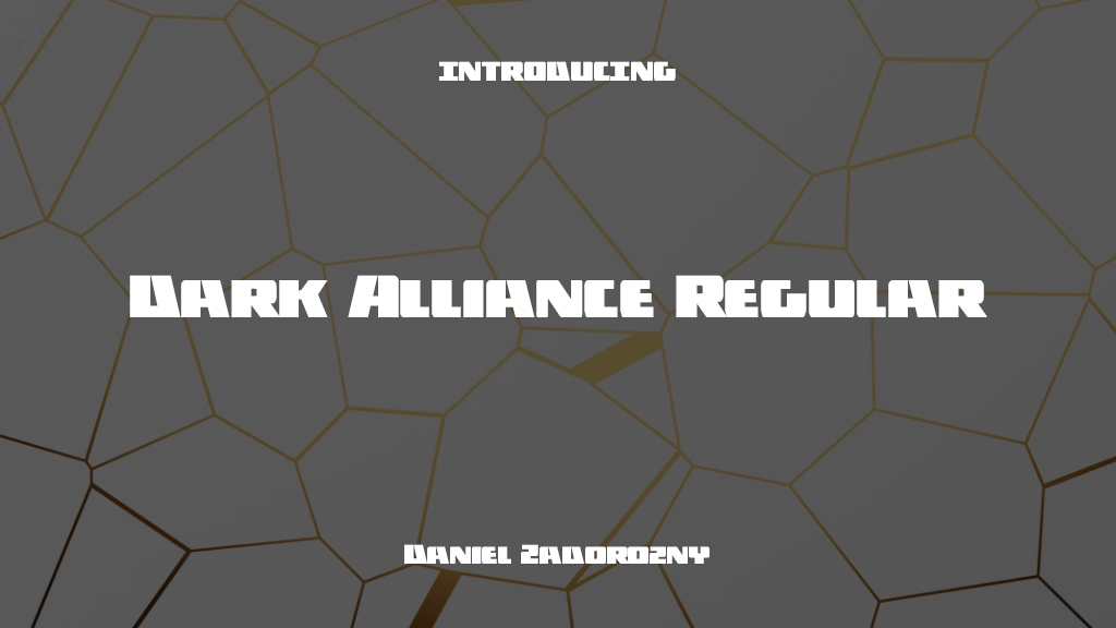 Dark Alliance Regular Images d’exemples de polices  1