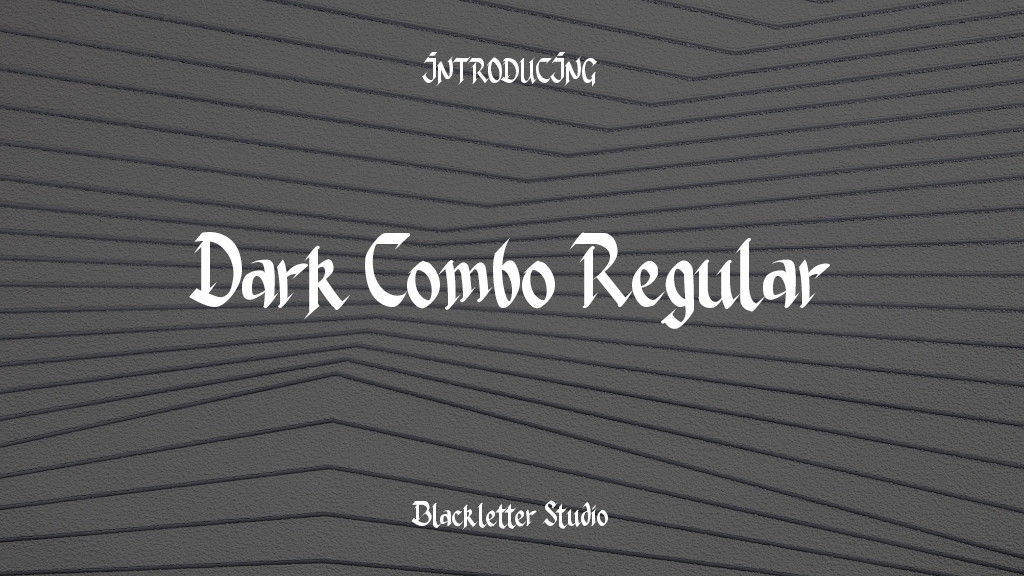 Dark Combo Regular Font Sample Images  1