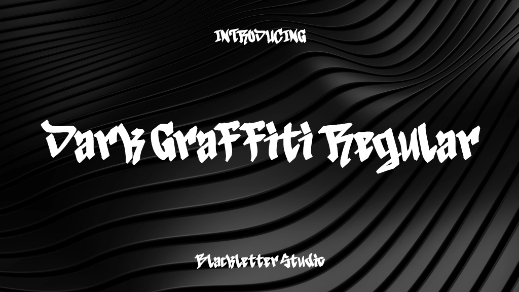 Dark Graffiti Regular Font Sample Images  1