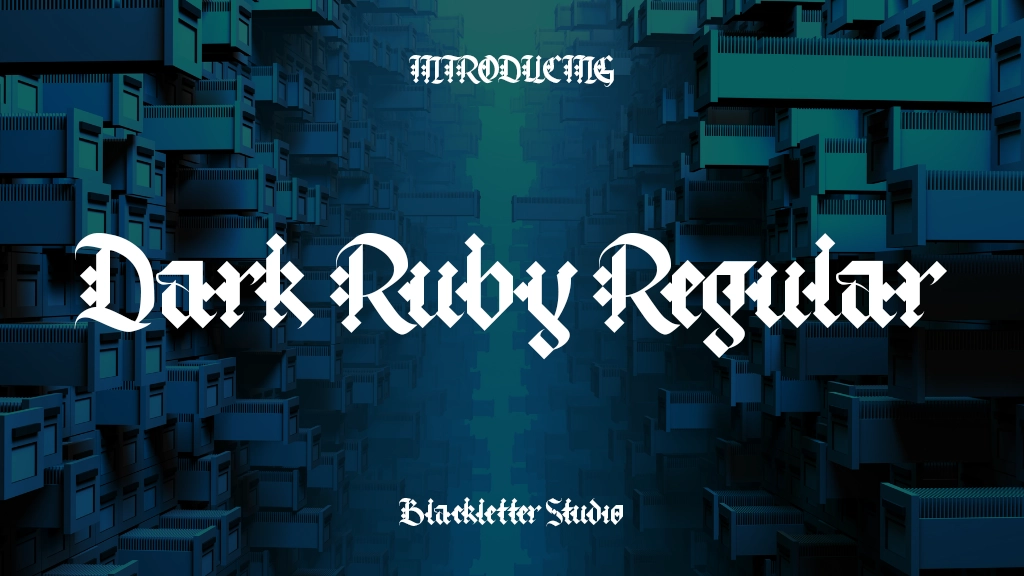 Dark Ruby Regular Font Sample Images  1