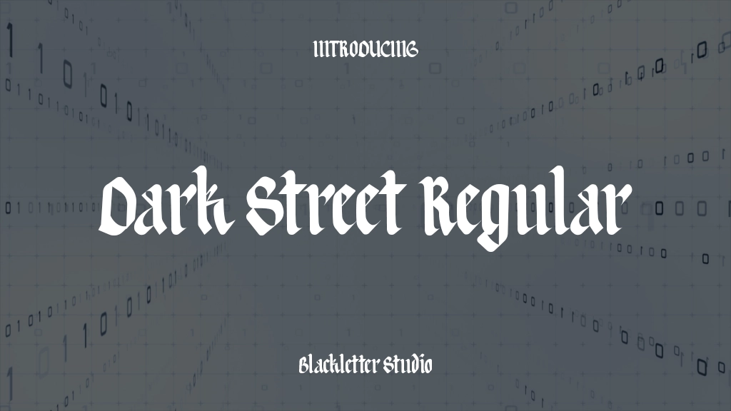 Dark Street Regular Font Sample Images  1